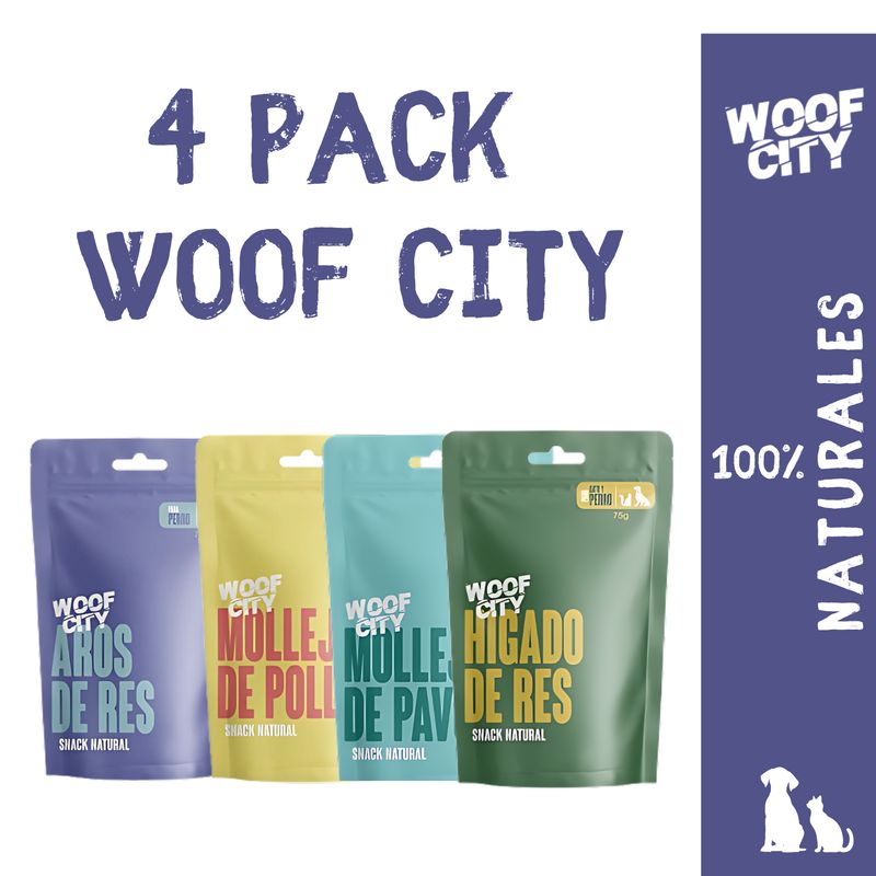 WOOF CITY - Pack x4 Woof City Doypack