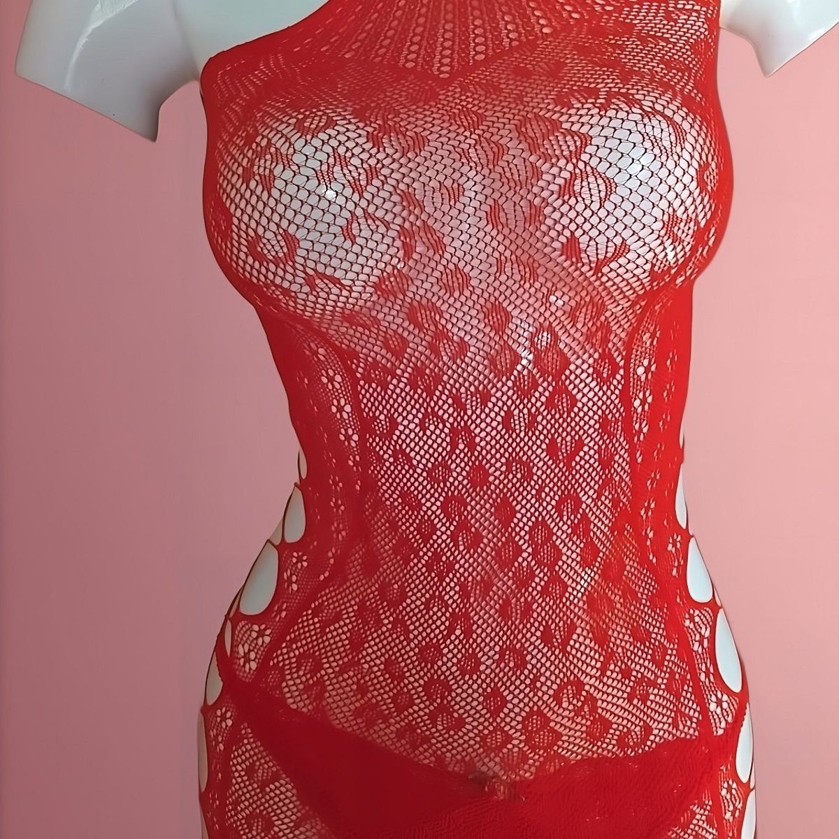 GENERICO - CONJUNTO LOLITA 2 PIEZAS LENCERIA LOLITAS ROJO