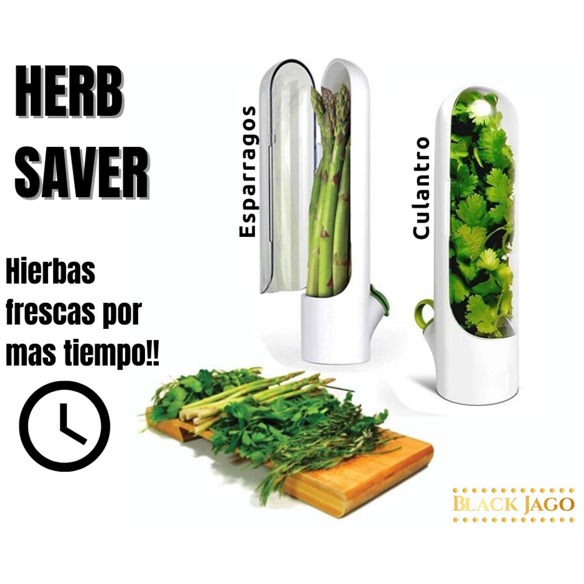 GENERICO - Pack x3 Conservador de hierbas verduras Herb Saver
