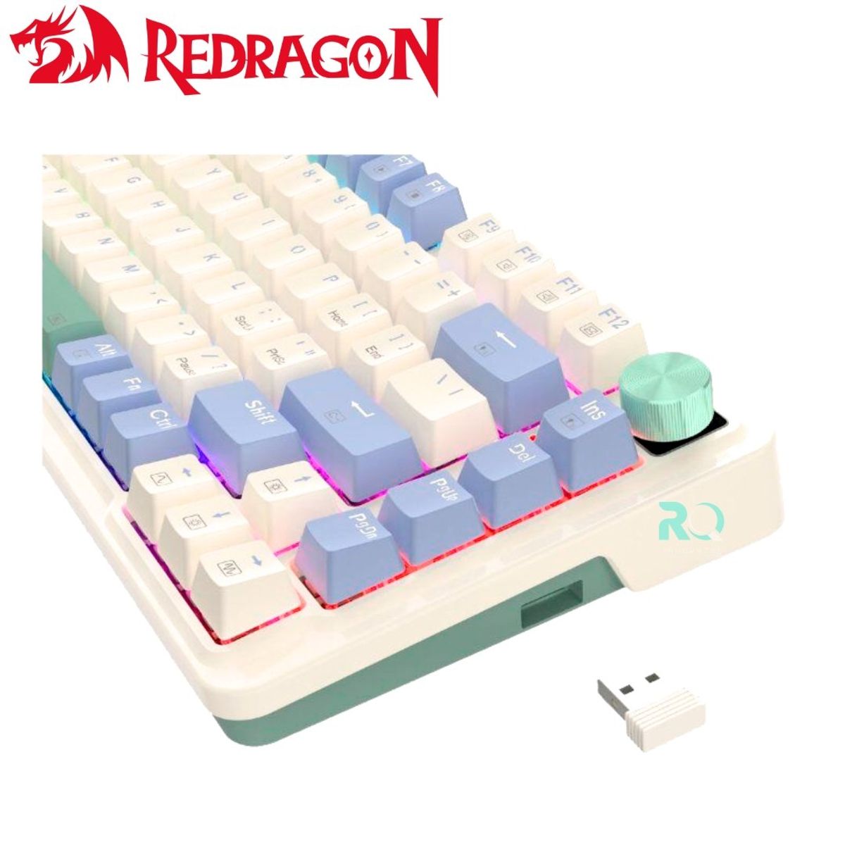 REDRAGON - Teclado Redragon UCALPRO-RGB Wireless English K673CPG PASTEL