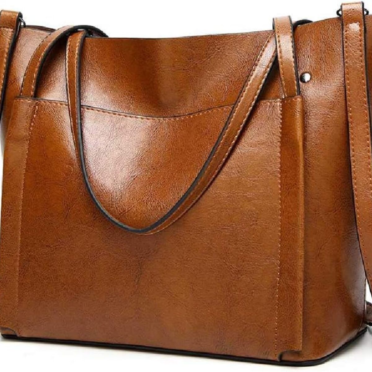 GENERICO - Bolso Elegante De Lujo  Para Dama Moderno  Casual Cartera Cuero  - Marrón