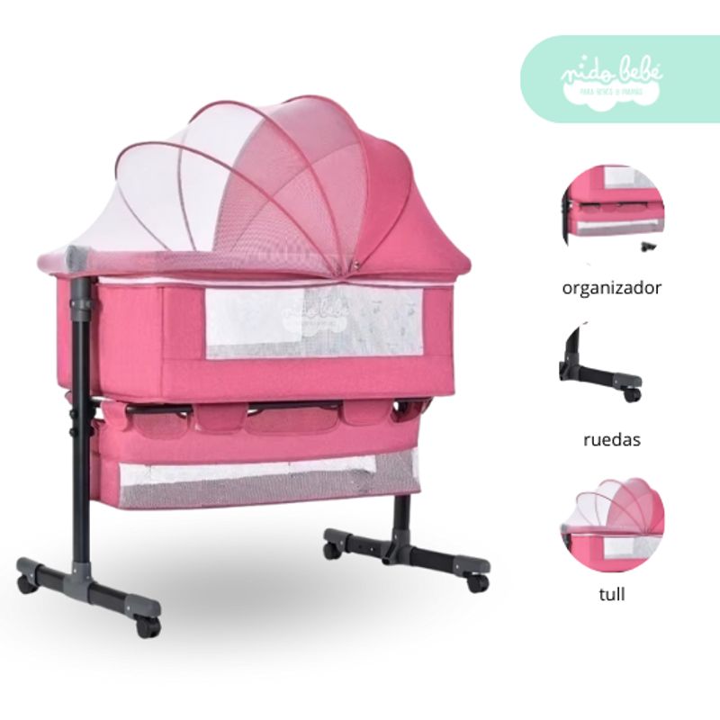 GENERICO - Cuna Colecho multifix 2025 rosa