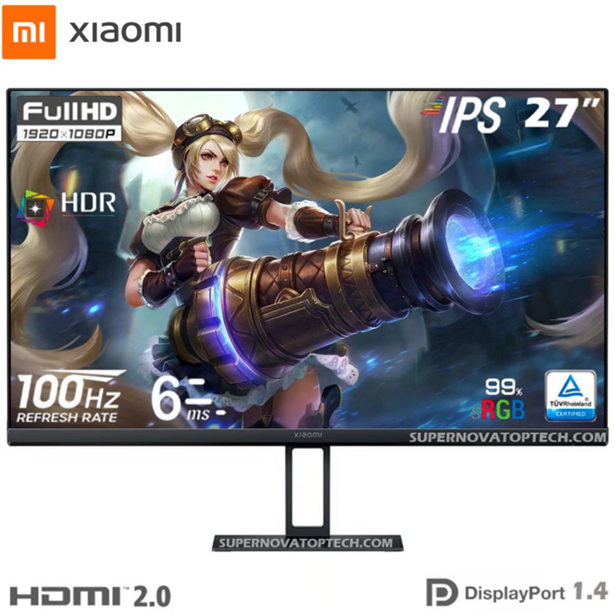 XIAOMI - Monitor Xiaomi A27I 27 Full HD 1920x1080 IPS HDR10 100HZ