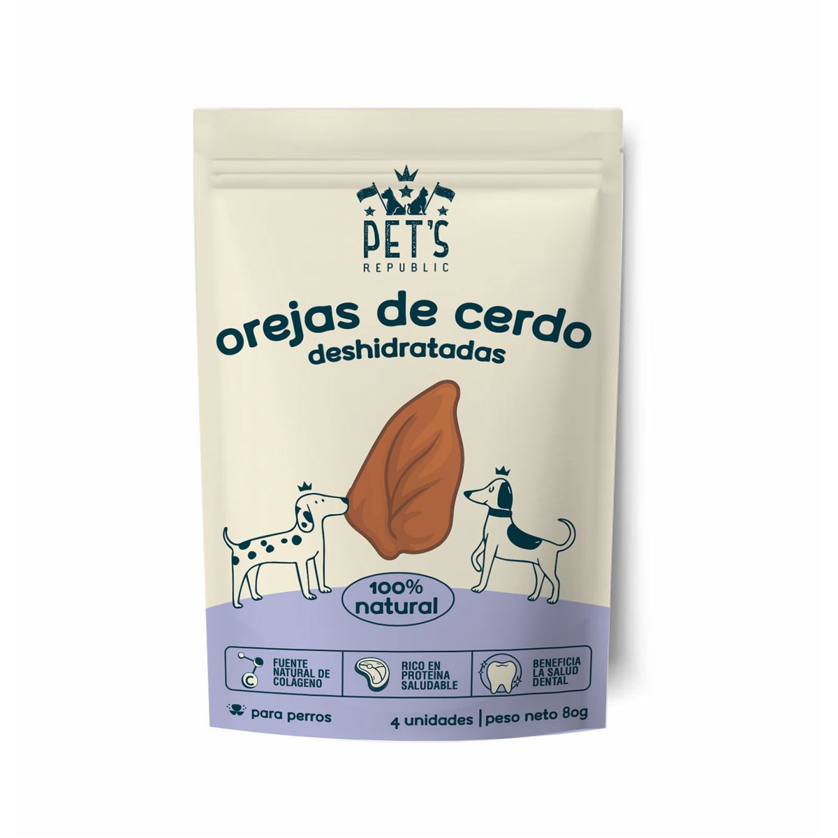 PETS REPUBLIC - Pack x5 Orejas de Cerdo Pets Republic