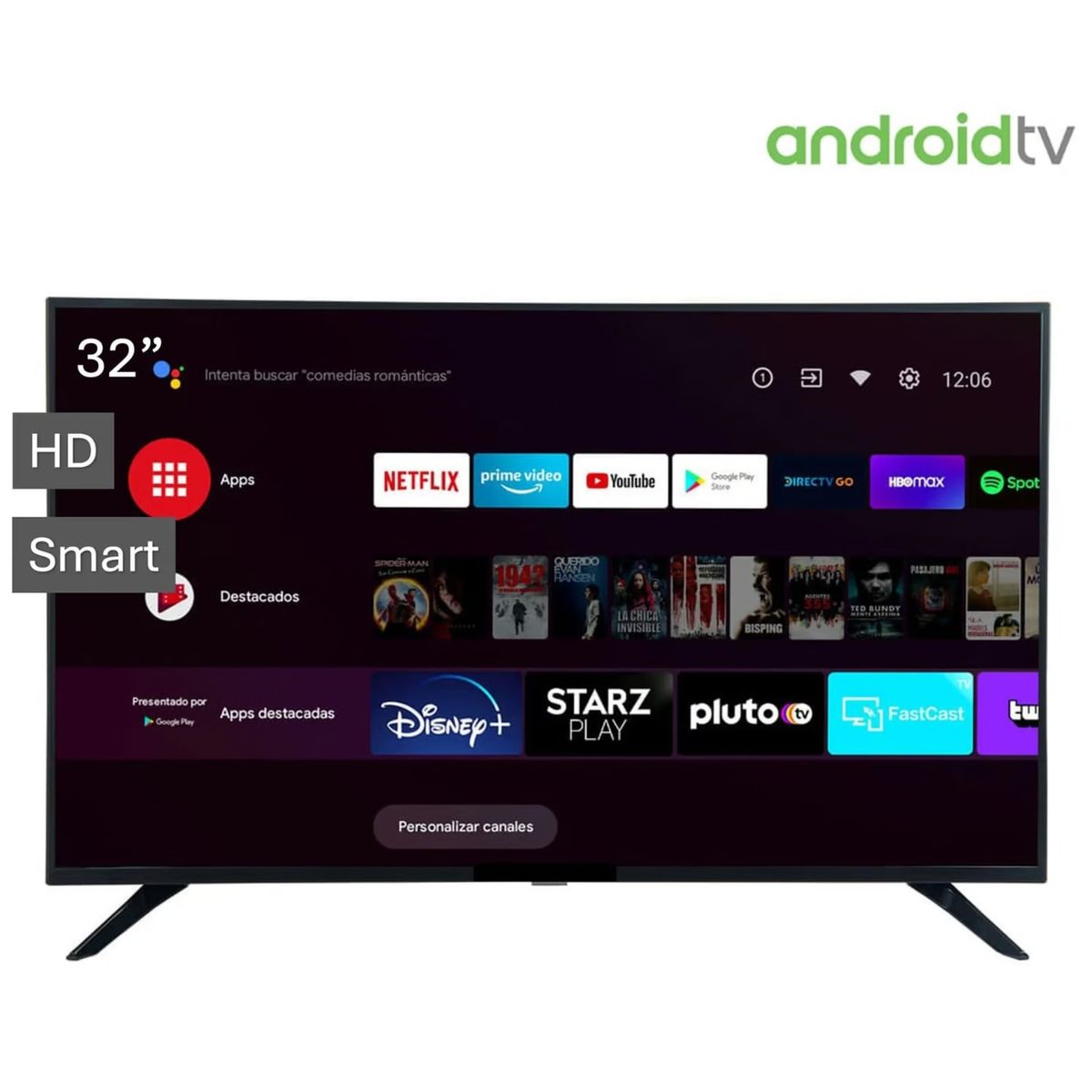 GENERICO - TELEVISOR INNOS LED 32 SMART HD ANDROID TV