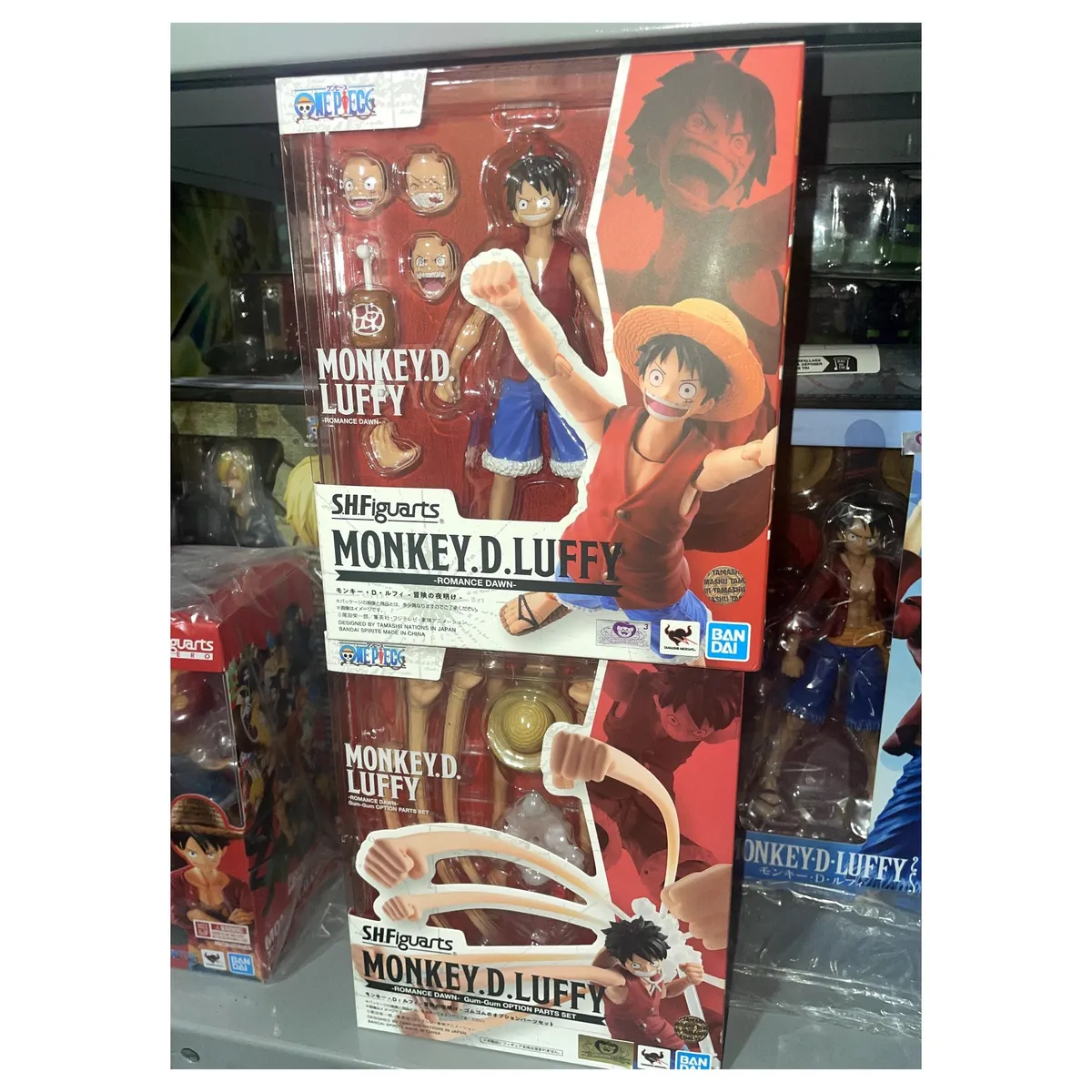 BANDAI - One Piece SH Figuarts Monkey D Luffy & Gum Gum Parts Set