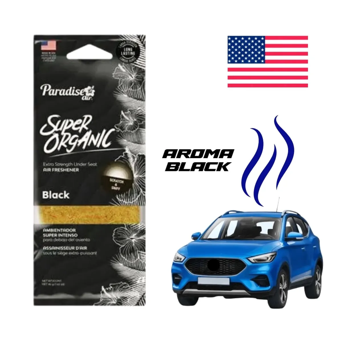 TECGO - AMBIENTADOR PARADISE SUPER ORGANIC  MADERA  BLACK