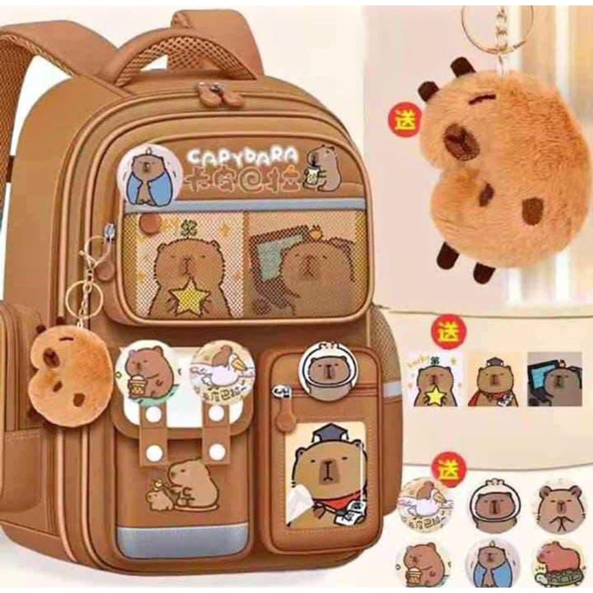 GENERICO - Mochila Escolar de Osito  ¡Estilo y Funcionalidad