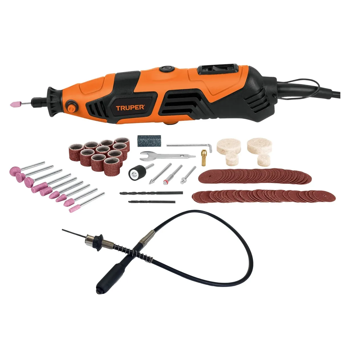 TRUPER - Mini taladro rectificadora profesional multipropósito Truper