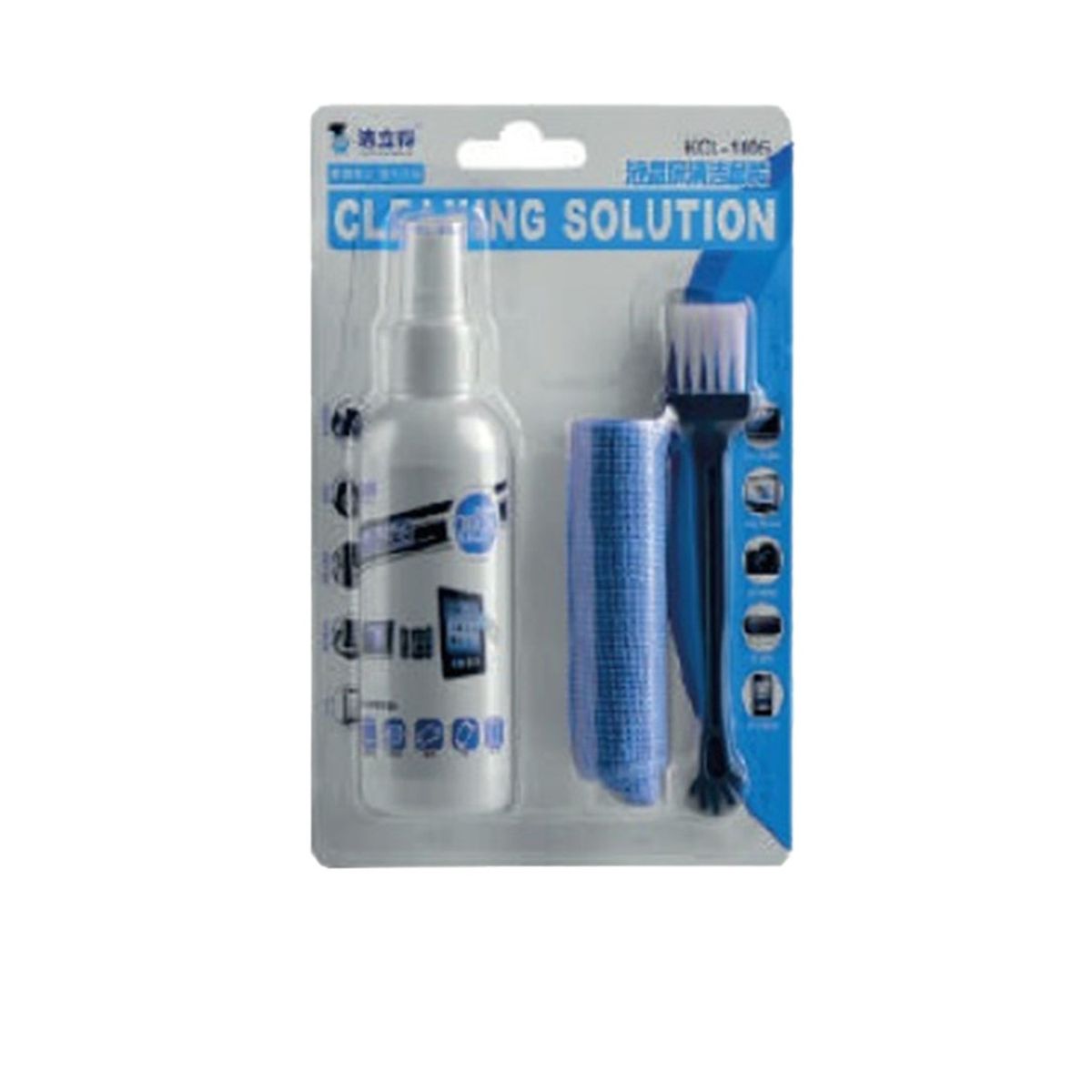 GENERICO - Limpiador de pantalla KCL-1005  Paño y Cepillo