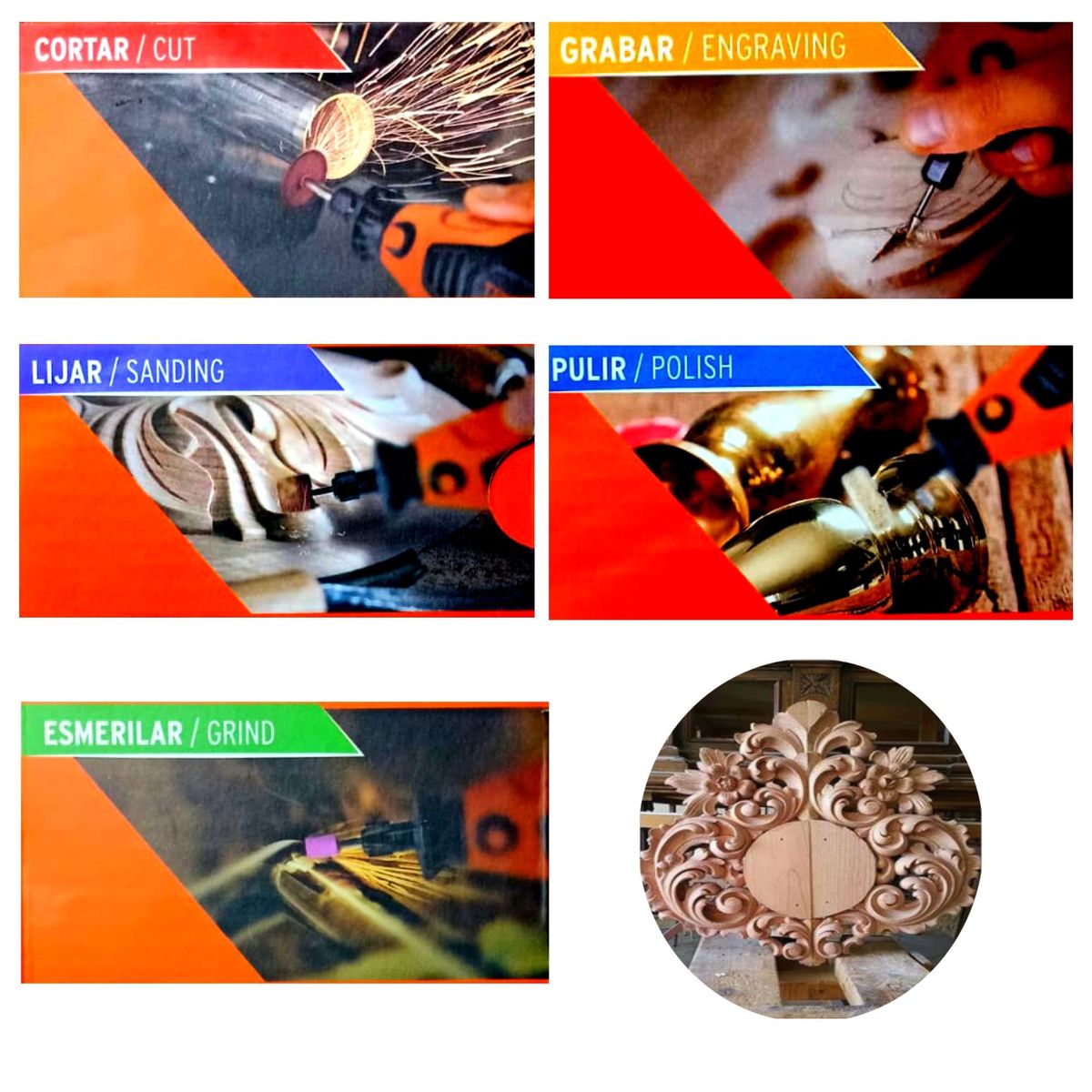 TRUPER - Kit mini taladro rectificadora 381 piezas Truper