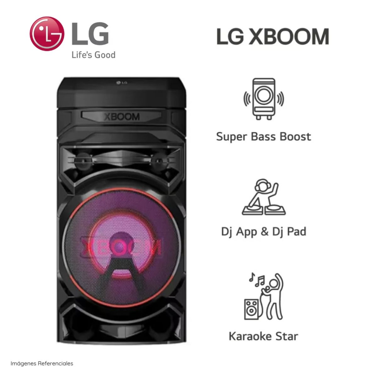 LG - Equipo de sonido LG XBOOM con Bluetooth Karaoke RNC5