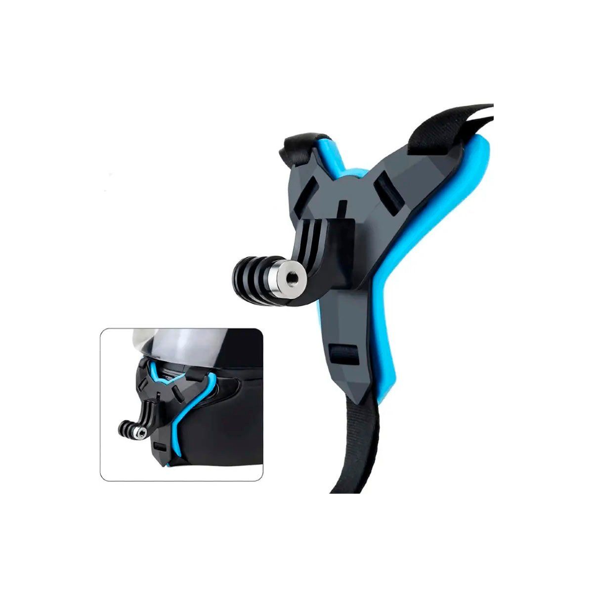 SHOOT - Mentonera para casco de moto o bicicleta para Gopro