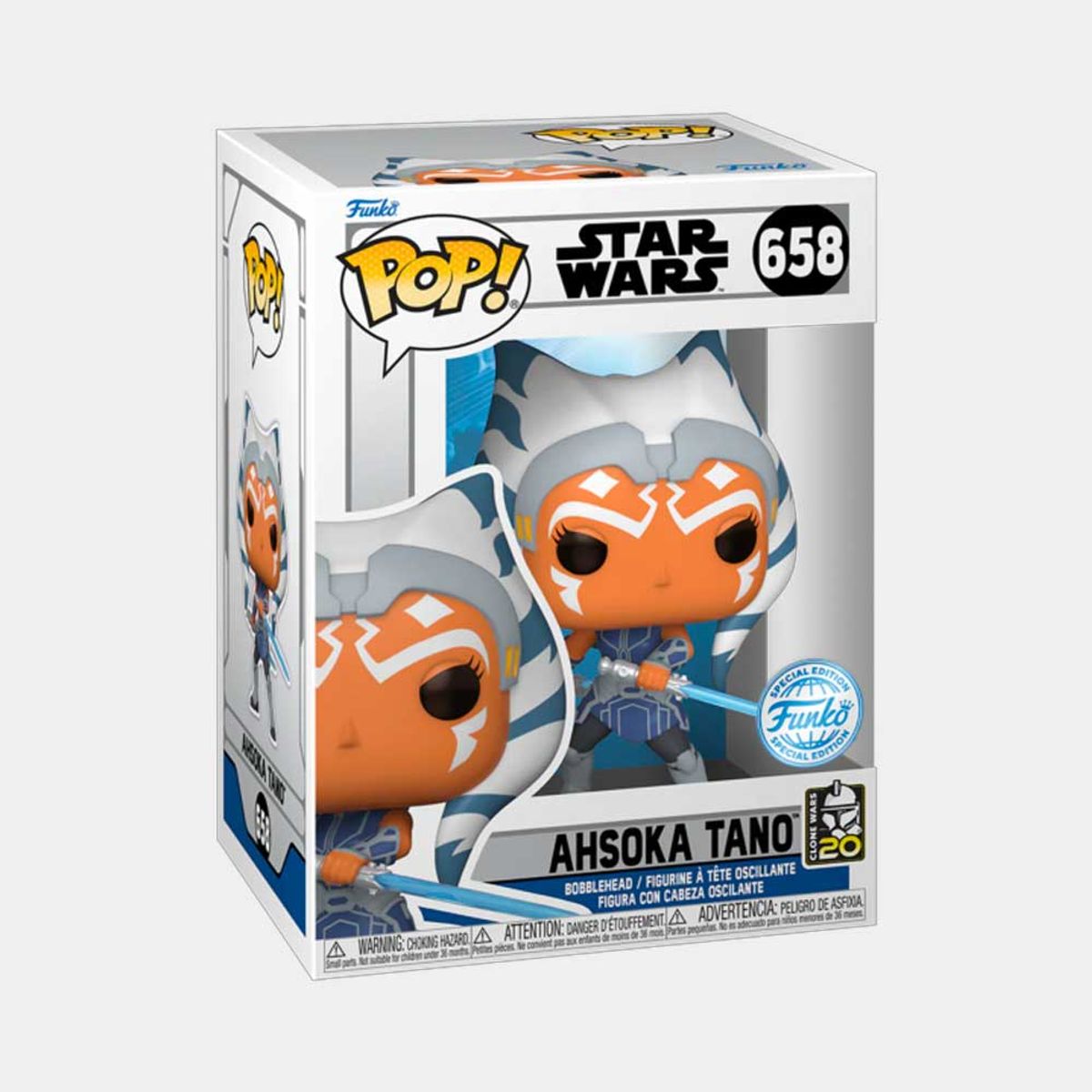 FUNKO - FUNKO POP STAR WARS CLONE WARS 20TH - AHSOKA TANO SE