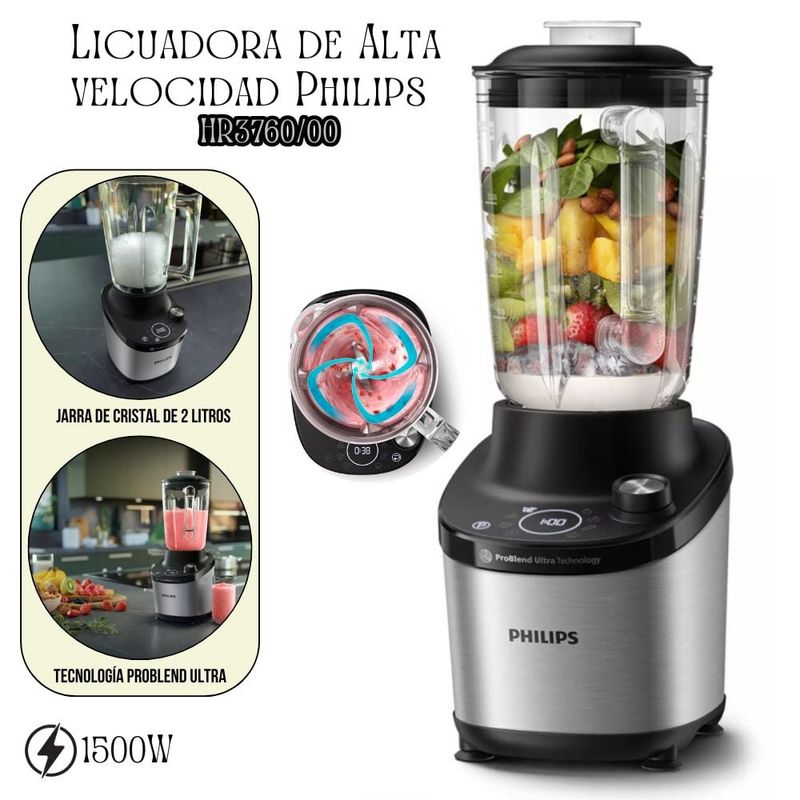 PHILIPS - Licuadora de Alta velocidad Philips HR376000