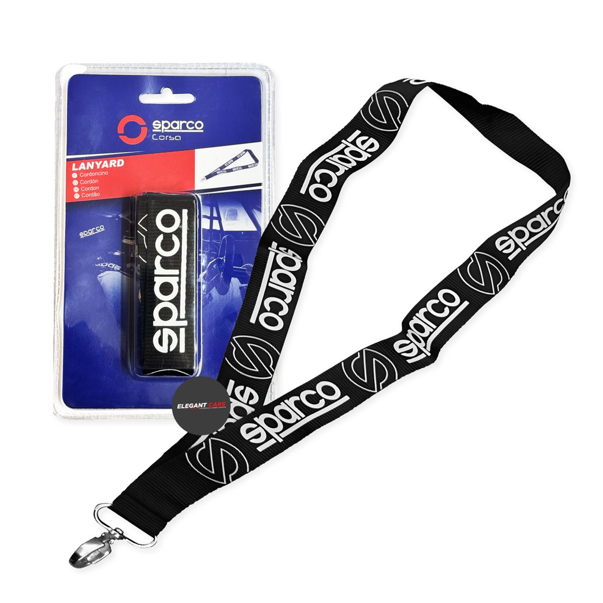JET - Lanyard Sparco Elegante Llavero