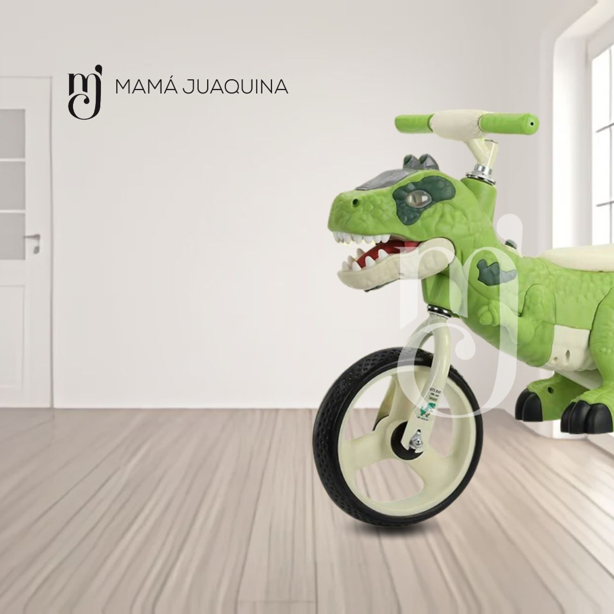 VELOX - Bicicleta de Equilibrio «DINOROAD» Con Casco Green