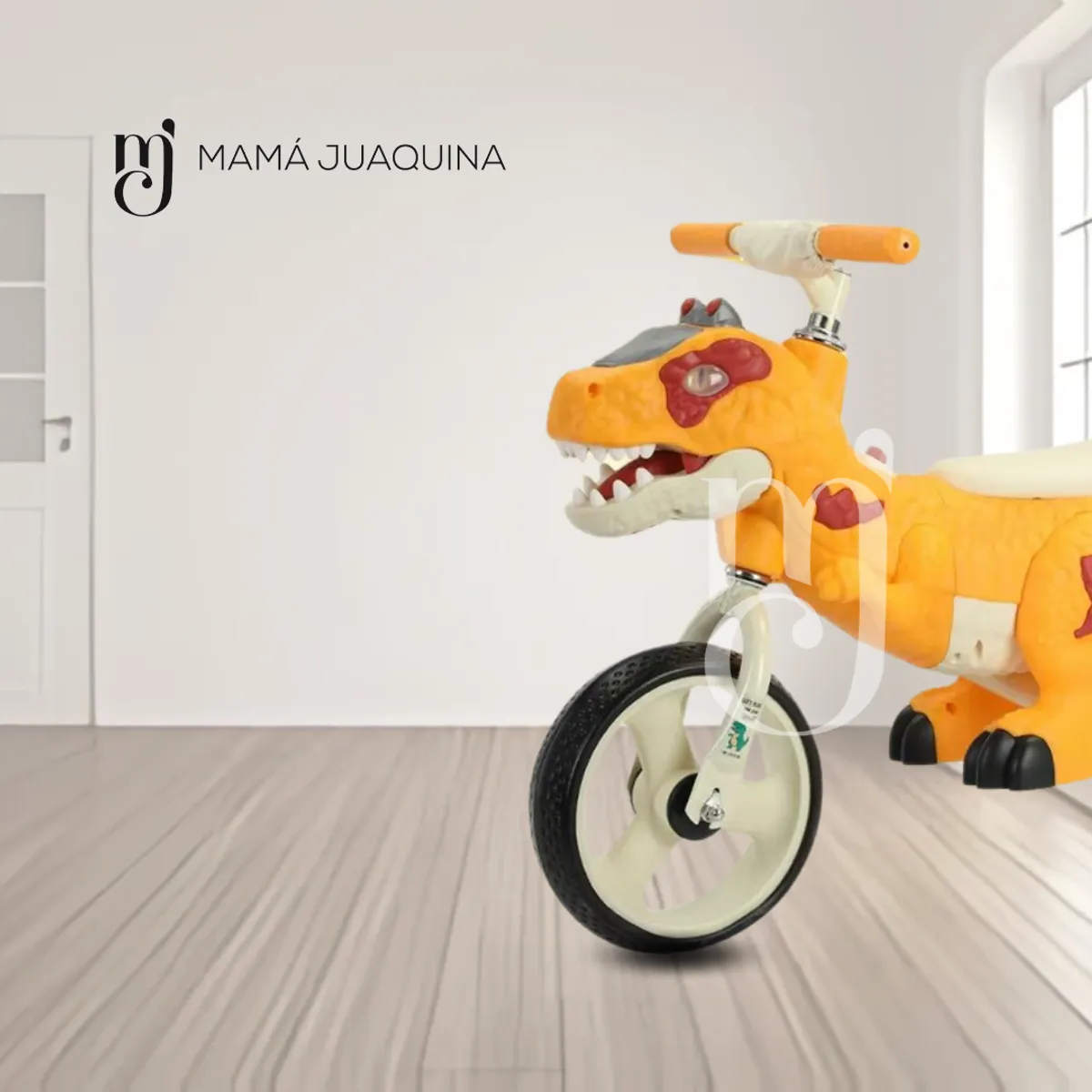 VELOX - Bicicleta de Equilibrio «DINOROAD» Con Casco Naranja