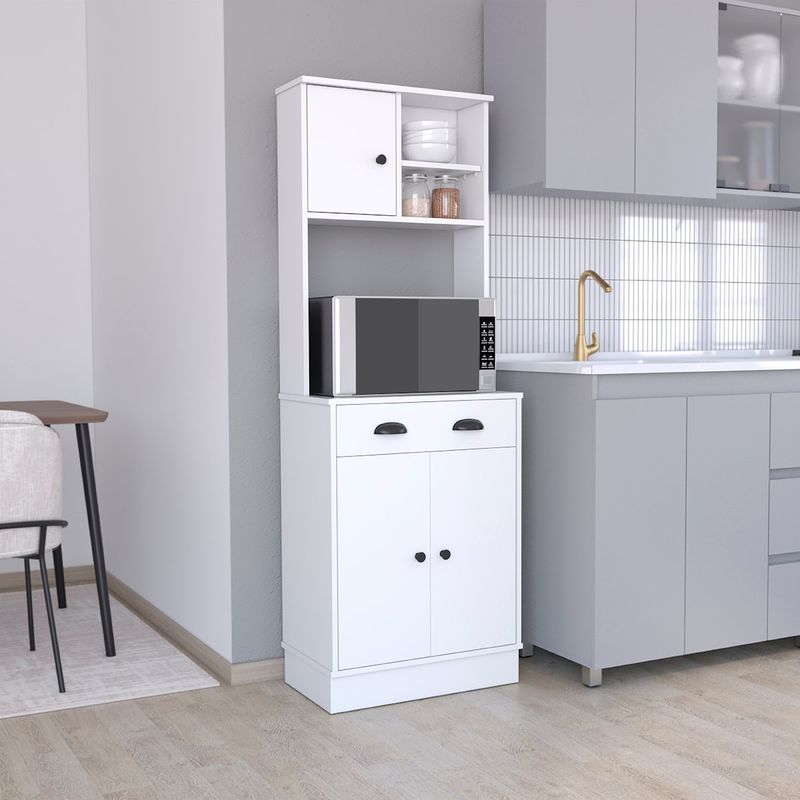 GENERICO - MUEBLE ALACENA SOLARA BLANCO -  ENVÍO ARMADO Y MELAMINA 18 mm