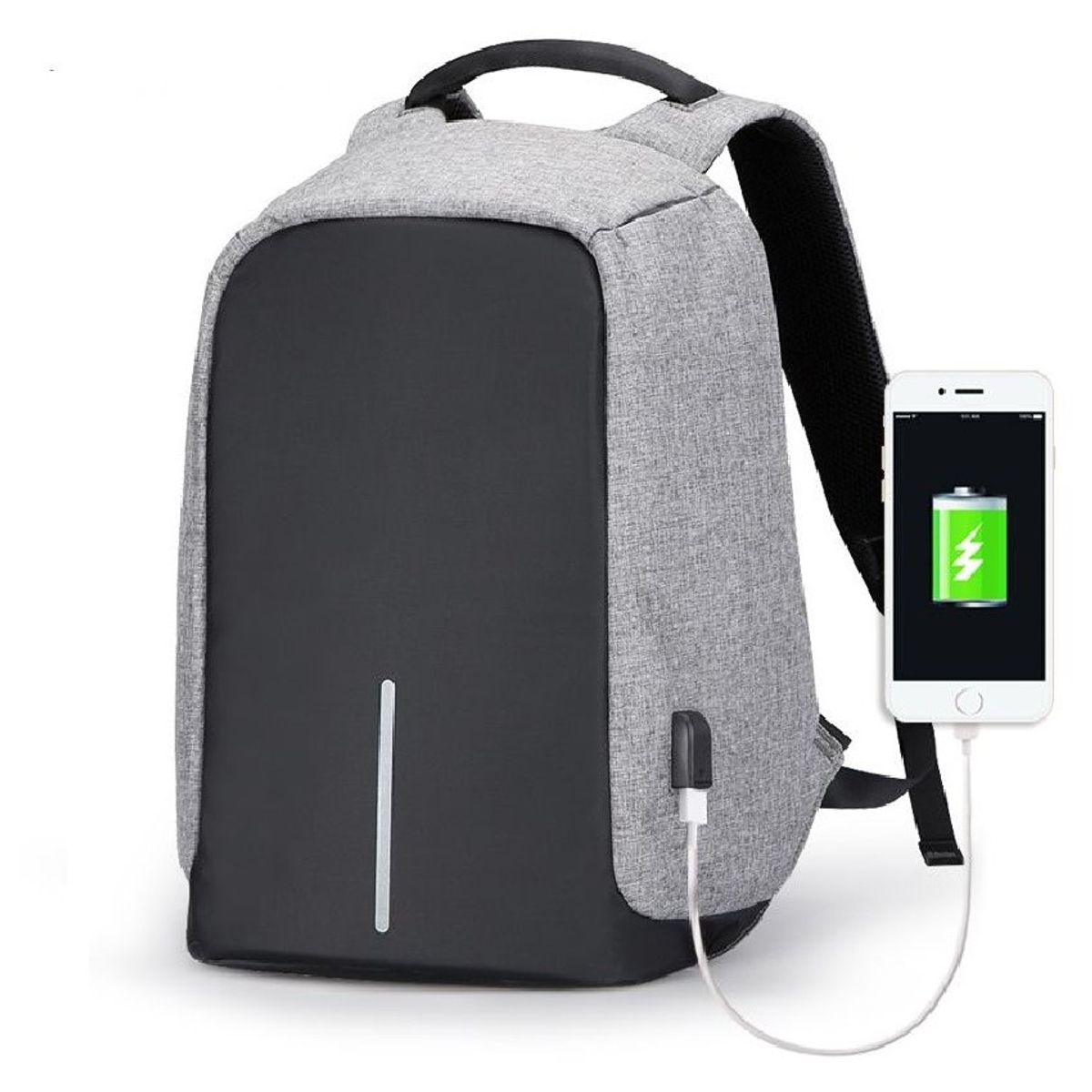 GENERICO - Mochila anti-robo para laptop puerto carga usb