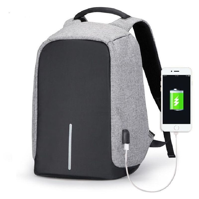 GENERICO - Mochila anti-robo para laptop puerto carga usb