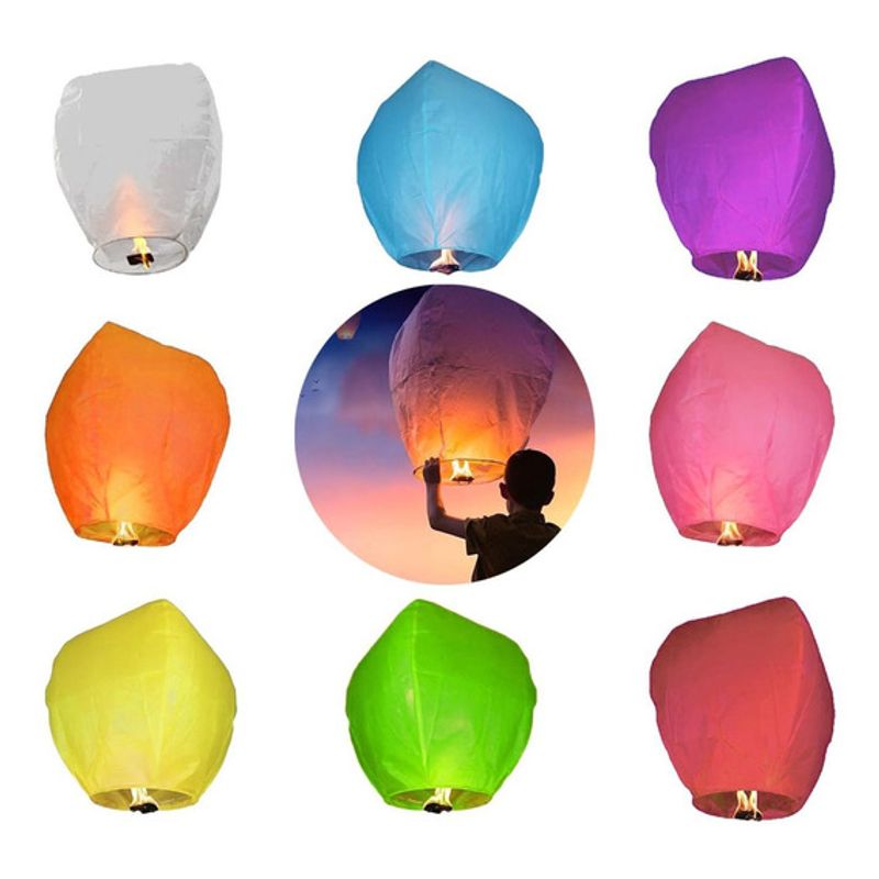 GENERICO - Globos de cantoya pack x 2 unidades