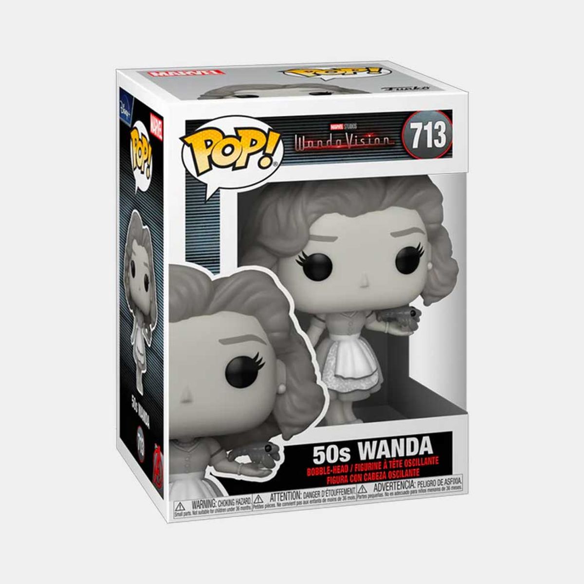 FUNKO - FUNKO POP MARVEL WANDAVISION - 50S WANDA BLACK AND WHITE