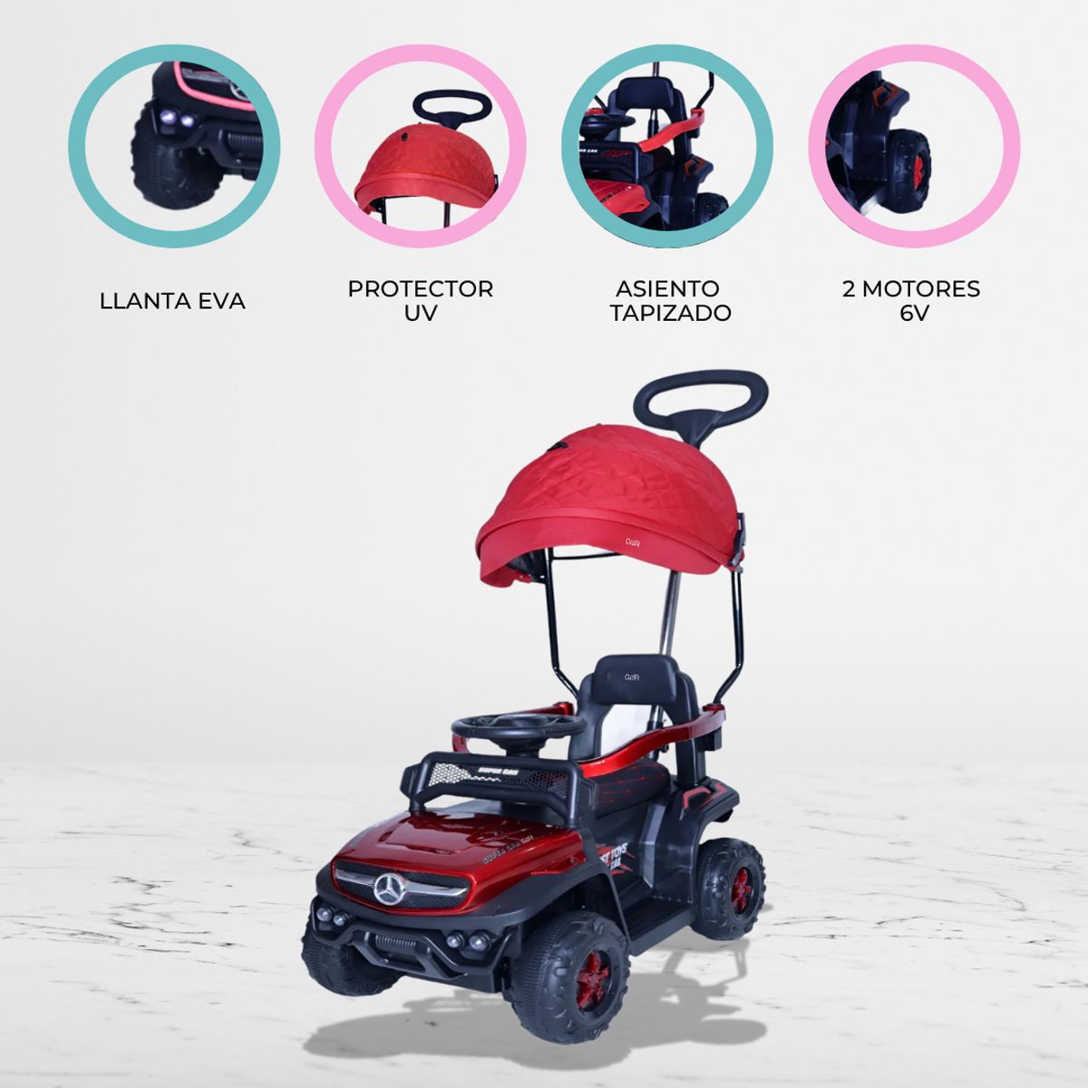 BEAUTIFUL - Correpasillo a batería «ROWL» Red