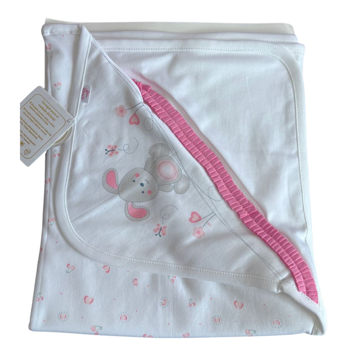 GENERICO - Manta Colcha de Bebé De Algodon Pima Rosado