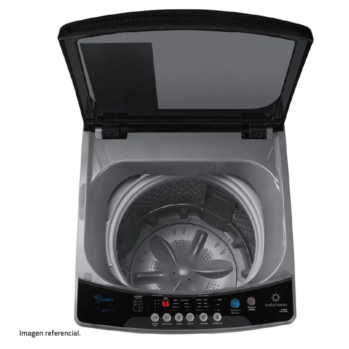 INDURAMA - Lavadora Automática Indurama LRI-11DGR 11kg Gris Oscuro