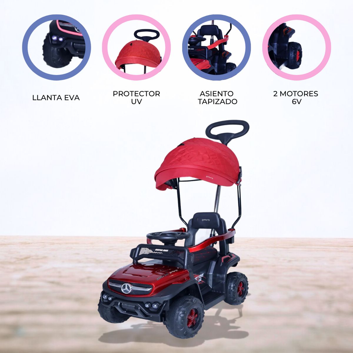 BEAUTIFUL - Correpasillo a batería «ROWL» Red