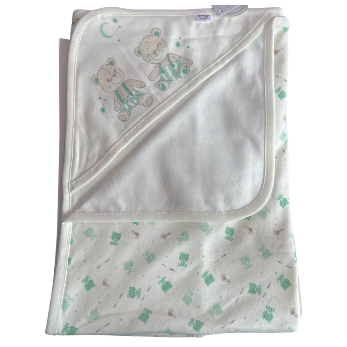 GENERICO - Manta Colcha de Bebé De Algodon Pima Blanco