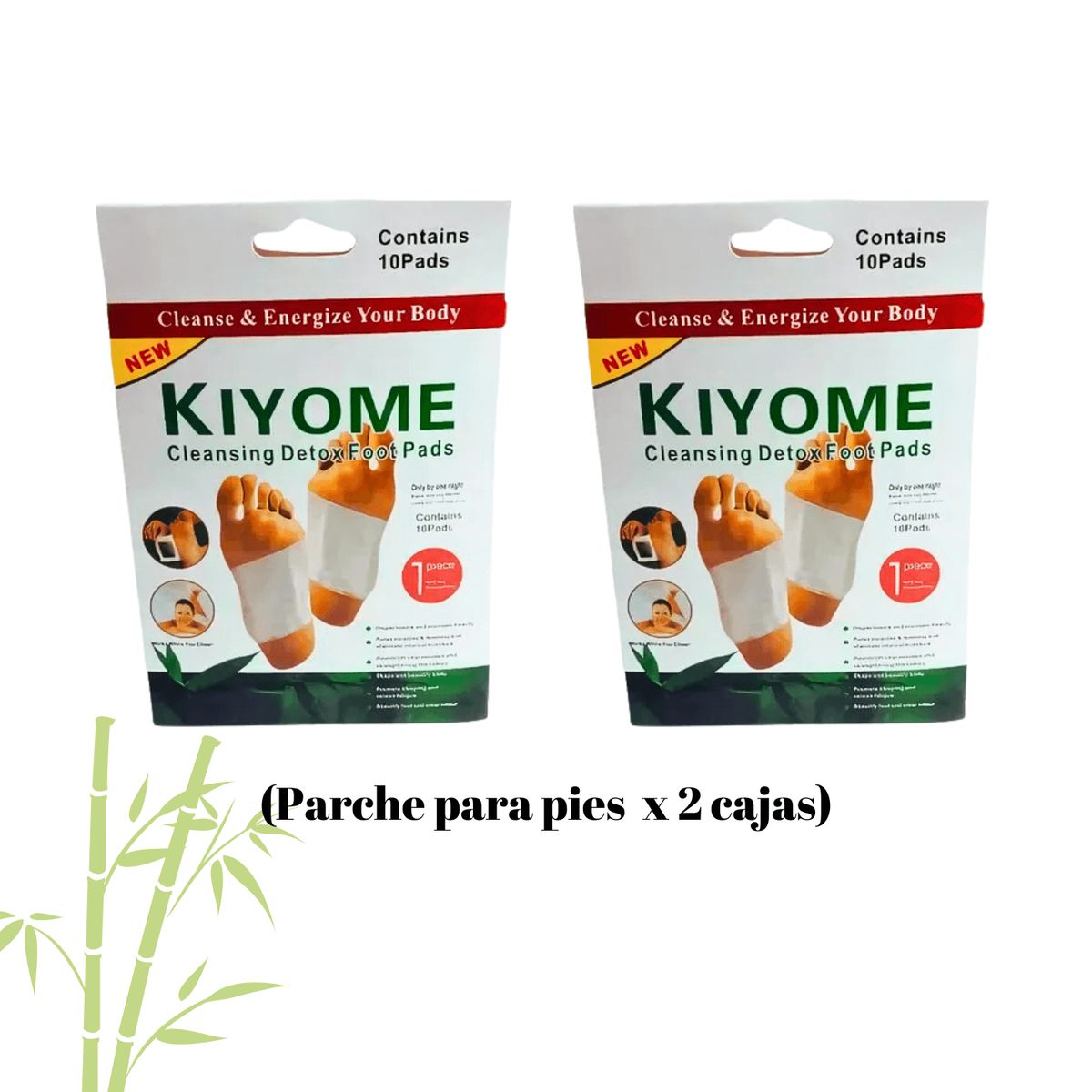 OEM - KIYOME Parches Desintoxicante para Pies caja de x 2 unidades