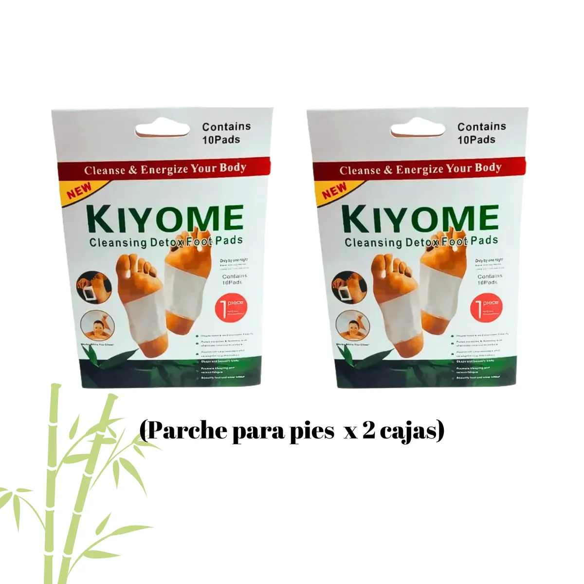 OEM - KIYOME Parches Desintoxicante para Pies caja de x 2 unidades