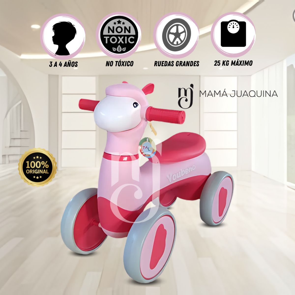 BABY - Correpasillo Didáctico «SHEPIE» Edición Limitada Rosa