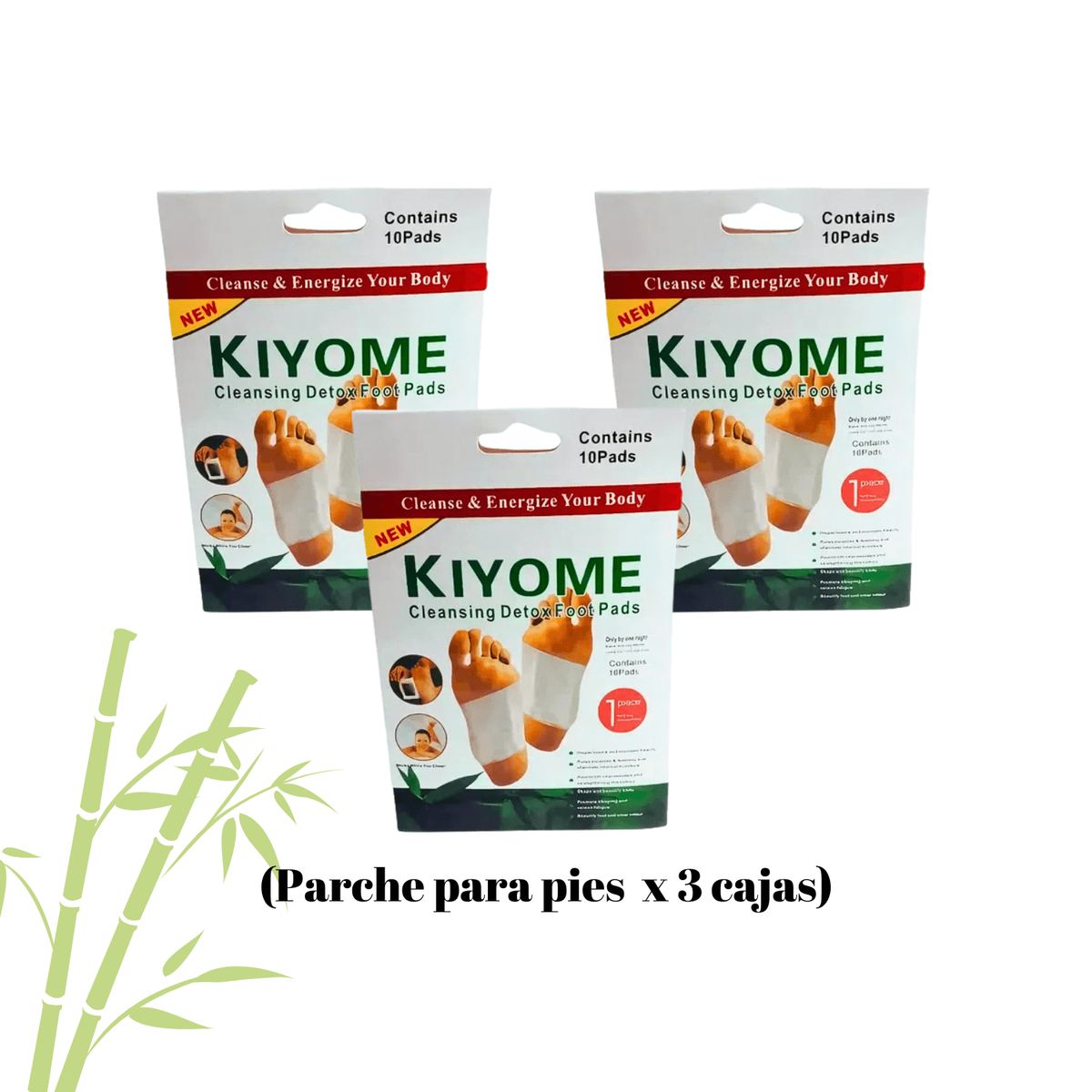 OEM - KIYOME Parches Desintoxicante para Pies caja de x 3 unidades
