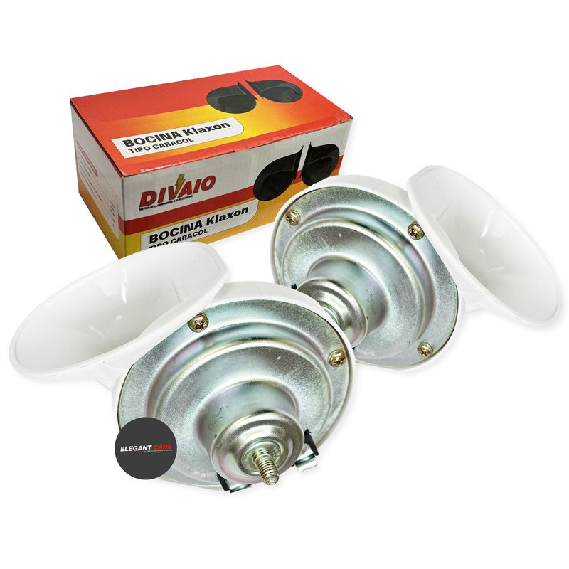 JET - Claxon Caracol Sonido Mágico Multitono 12v  2pcs