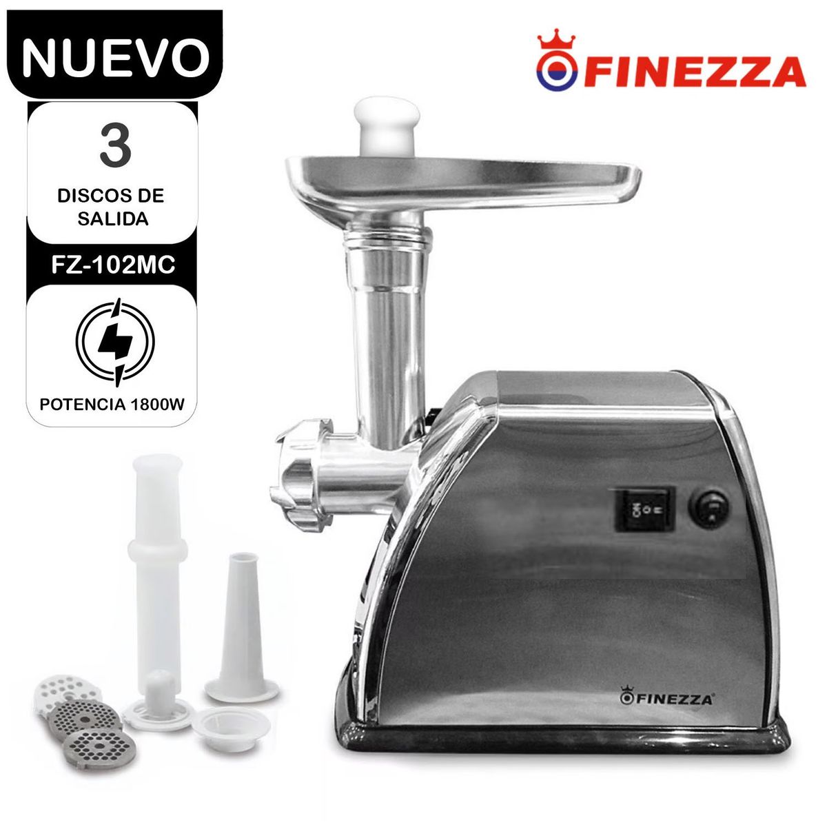FINEZZA - Moledor Eléctrico 1800 Watts FZ-102MC