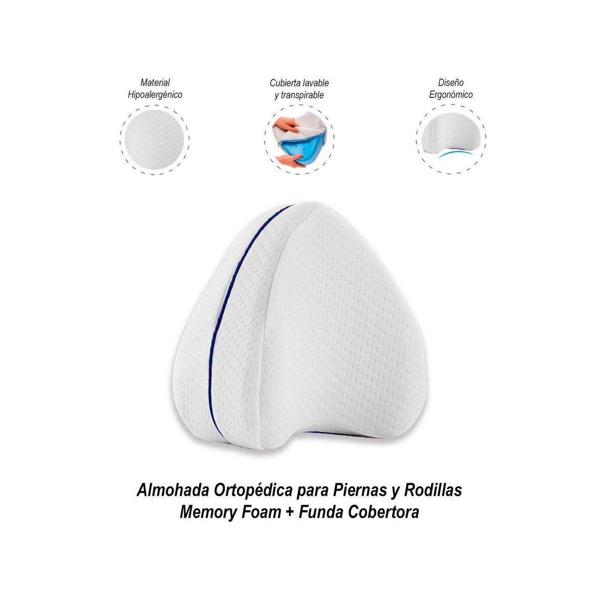 GENERICO - Almohada Ortopédica para Piernas y Rodillas