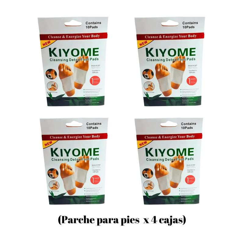 OEM - KIYOME Parches Desintoxicante para Pies caja de x 4 unidades