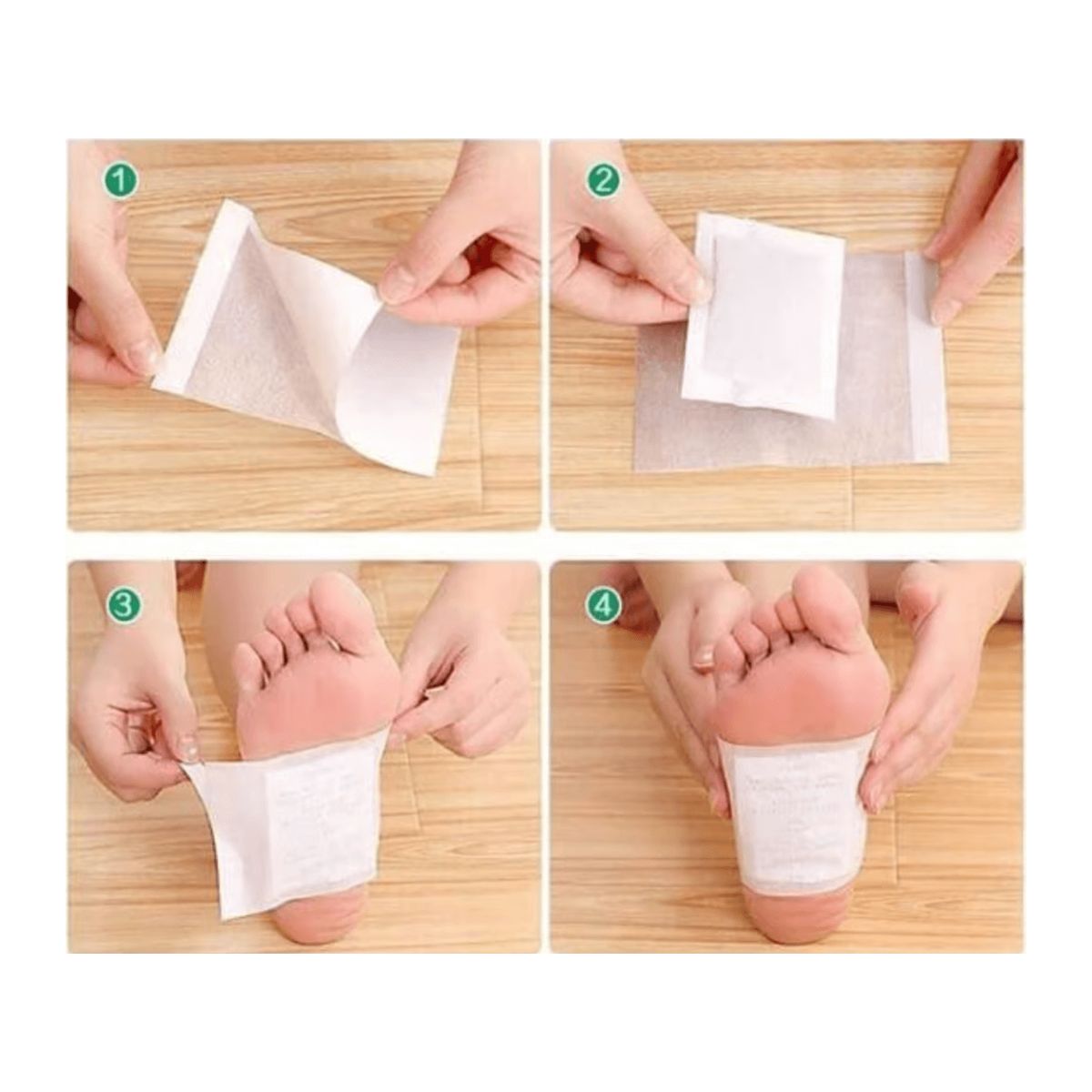 OEM - KIYOME Parches Desintoxicante para Pies caja de x 4 unidades