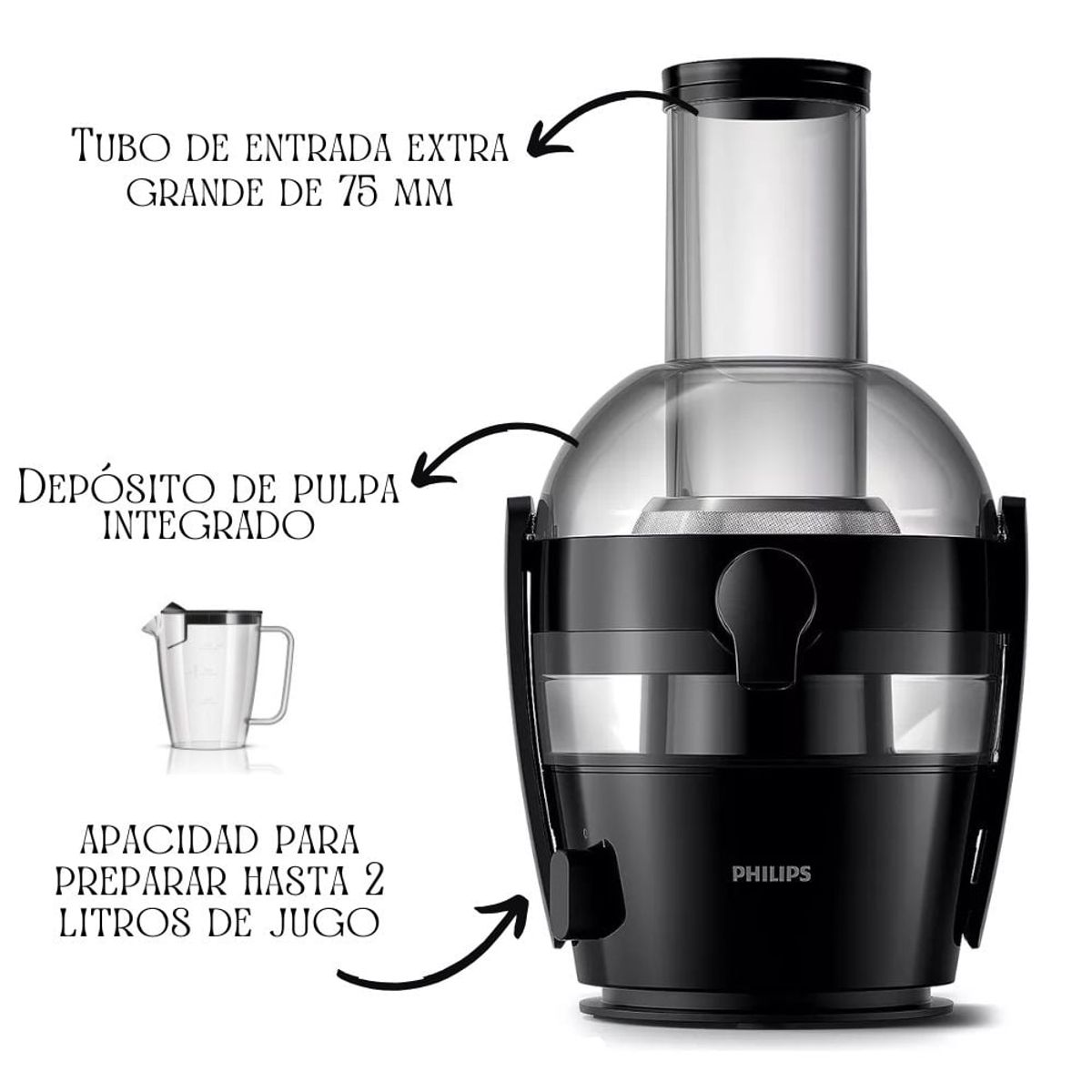 PHILIPS - Extractor de Jugos Viva Colection Philips HR185570