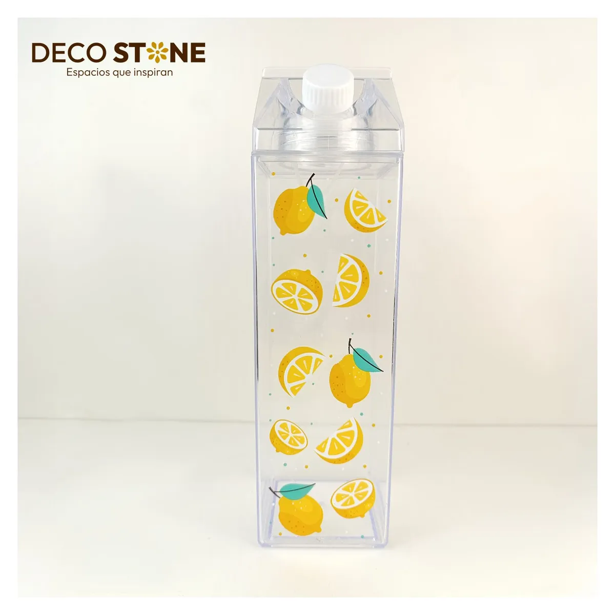 STONE - Recipiente Acrílico Aesthetic para Jugo 1L - Deco Stone