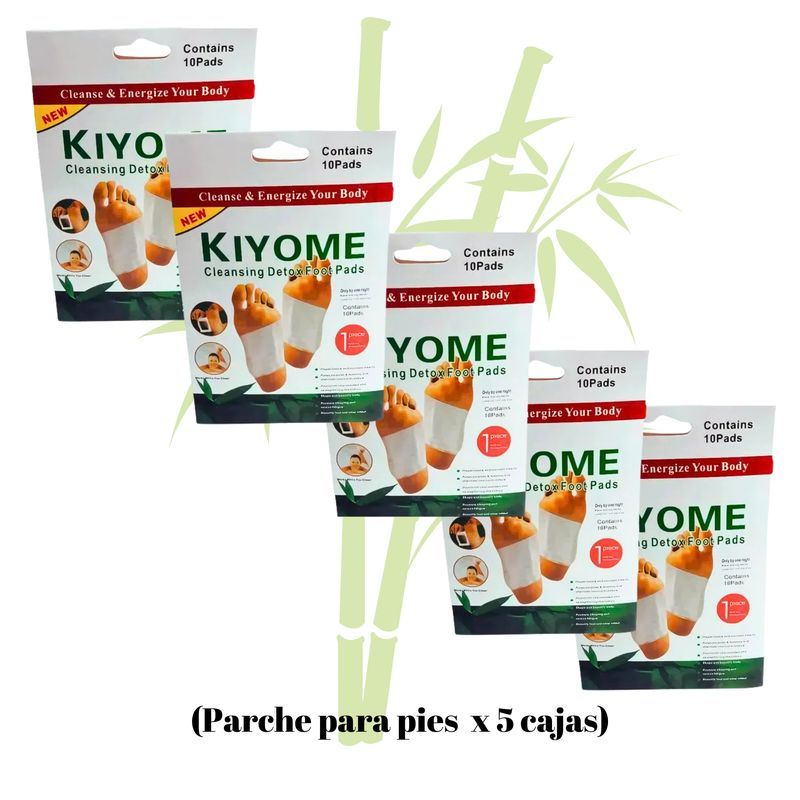 OEM - KIYOME Parches Desintoxicante para Pies caja de x 5 unidades