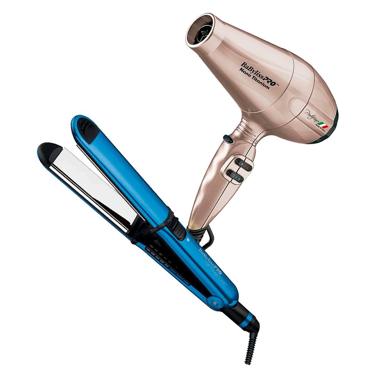 BABYLISS PRO - Combo BabylissPRO Alisadora Optima 3300 y Secador Portofino Rose Gold