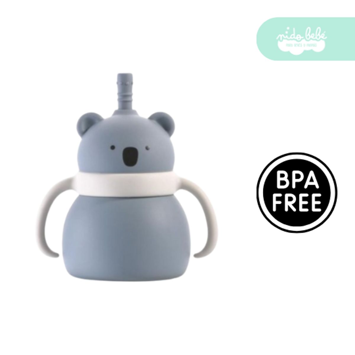 GENERICO - Vasito de Silicona para Bebé antiderrame modelo koala