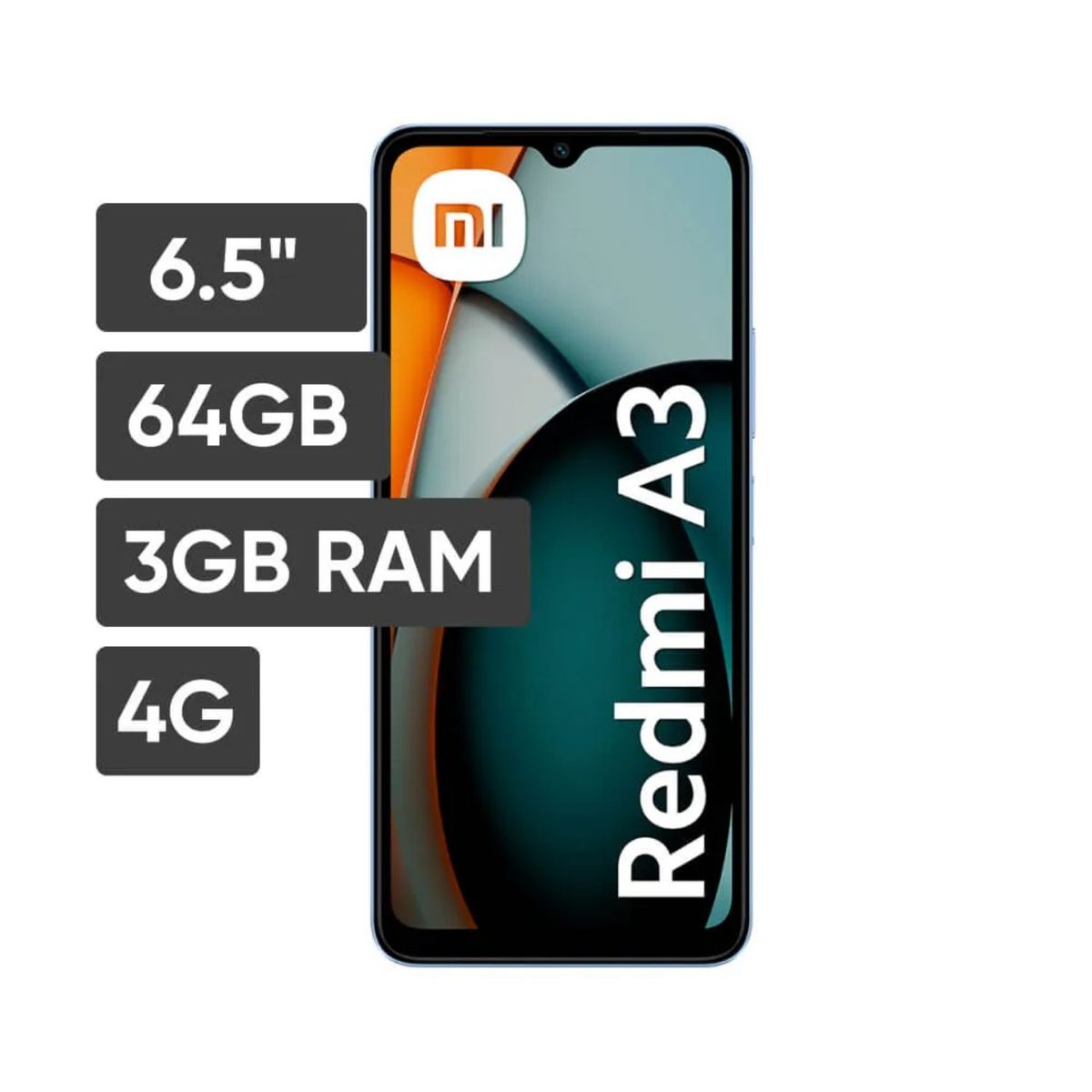 XIAOMI - Smartphone XIAOMI Redmi A3 65 3GB 64GB 5MP+2MP Midnight Black