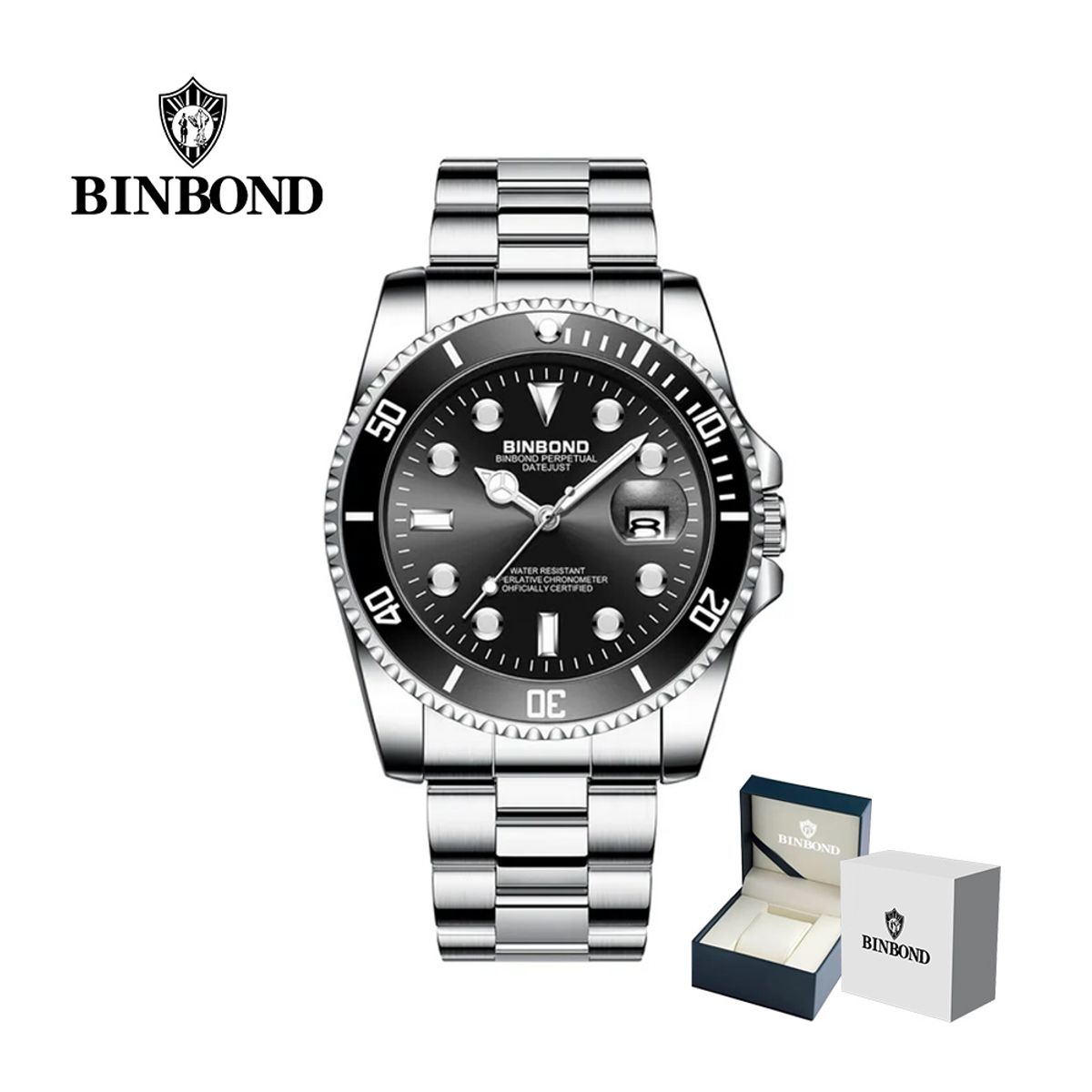 GENERICO - Reloj BINBOND para Hombre - Elegante - Acero