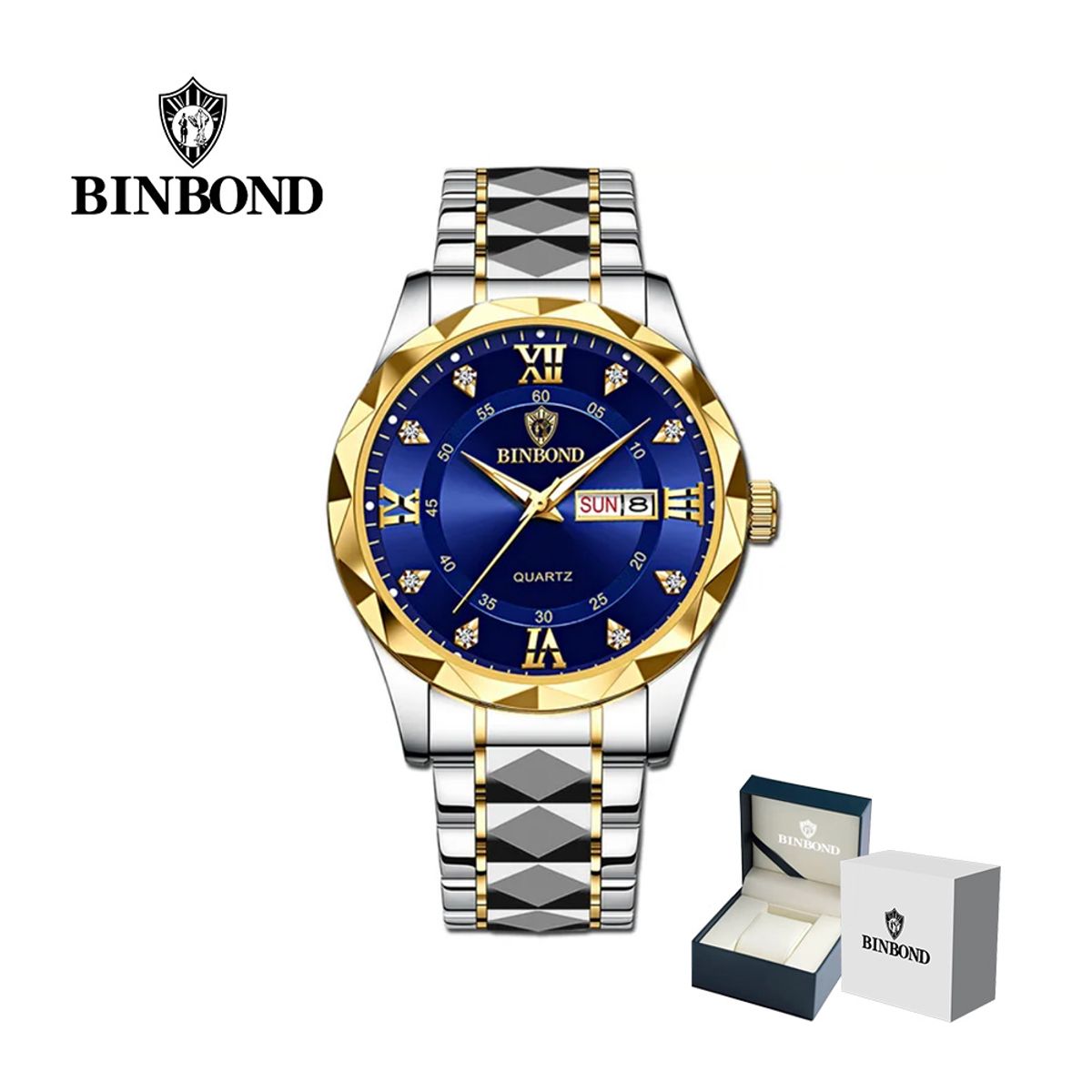 GENERICO - Reloj BINBOND para Hombre - Elegante - Acero