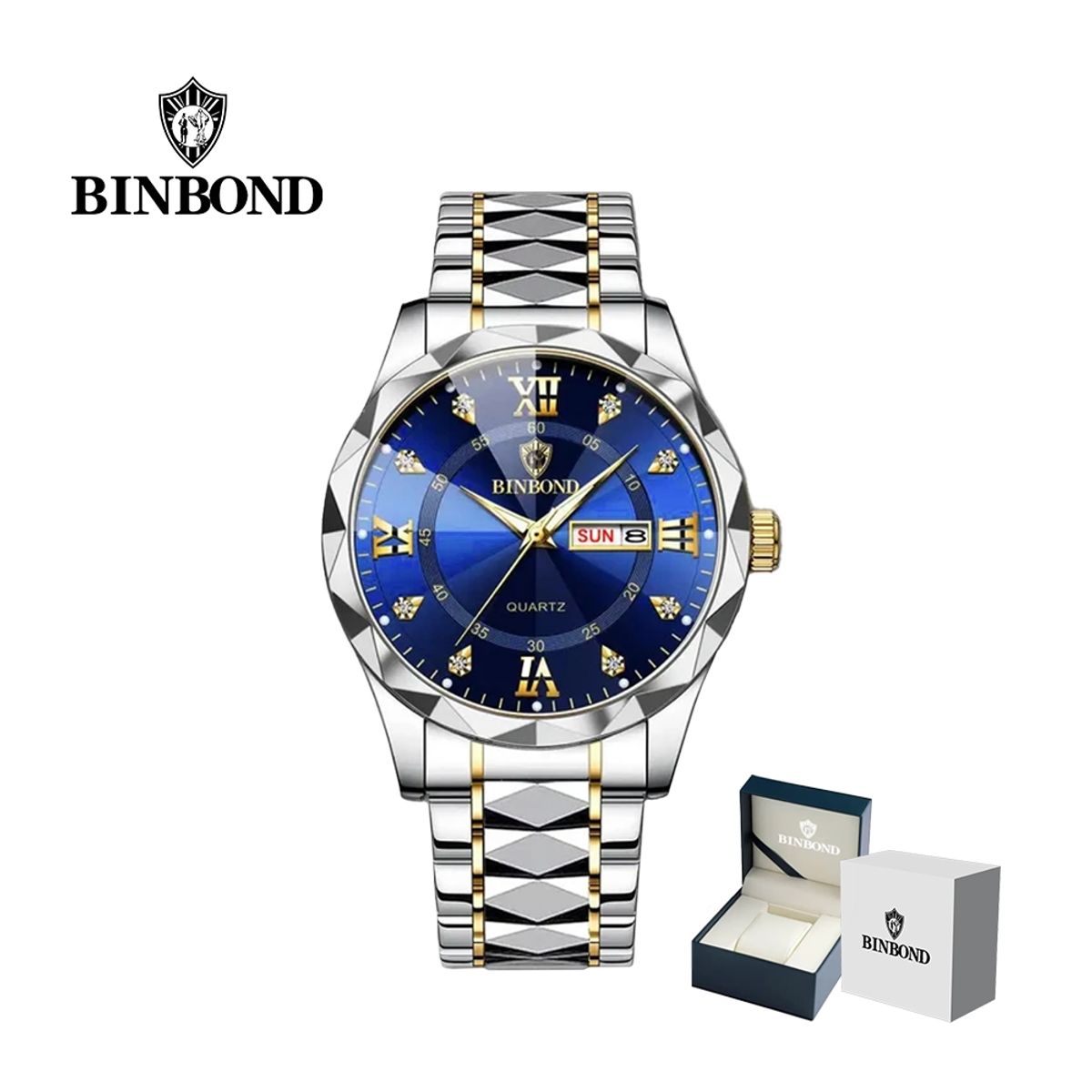 GENERICO - Reloj BINBOND para Hombre - Elegante - Acero